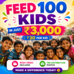 Feed 100 Children @30/- kid & Get wish video