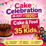Cake & Food for 35 kids: Party celebration