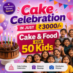 Cake & Food for 50 kids: Party celebration