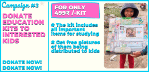 Education kit for kids attending daily classes